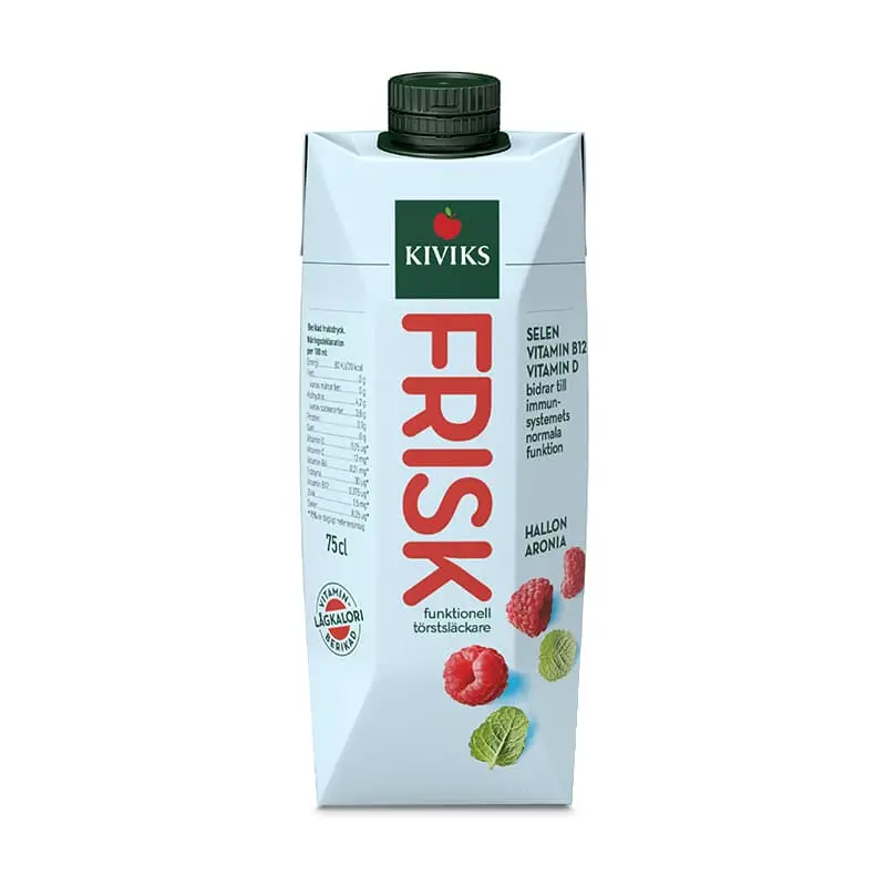 Frisk Hallon Aronia 10 x 75 cl från Kiviks Musteri | #73430 | Funktionsdryck