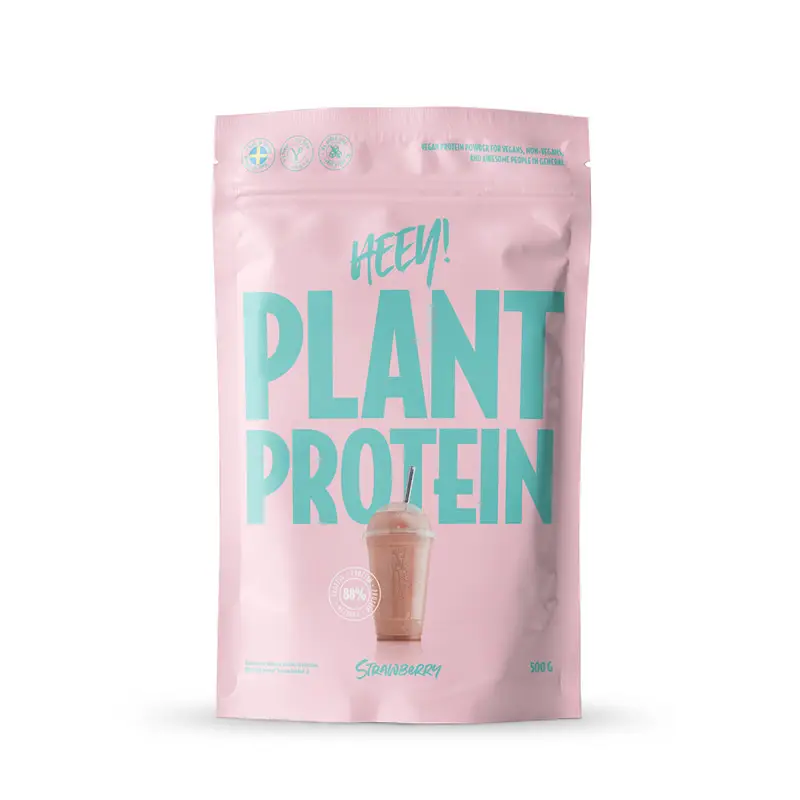 Veganskt Protein Jordgubb 500 g från Heey! | #0017 | Proteinpulver & Tillskott