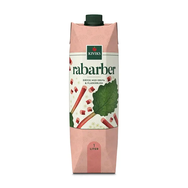 Rabarberdryck 10 x 1 l från Kiviks Musteri | #73555 | Fruktdryck