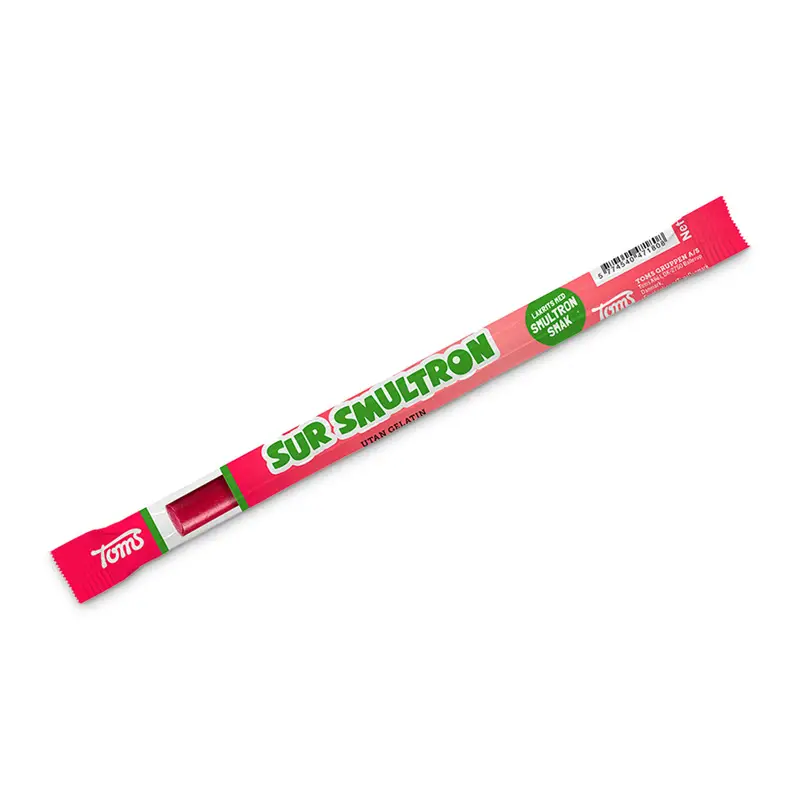 Pingvinstång Sur Smultron 55 x 27 g från Toms | #738804 | Godis