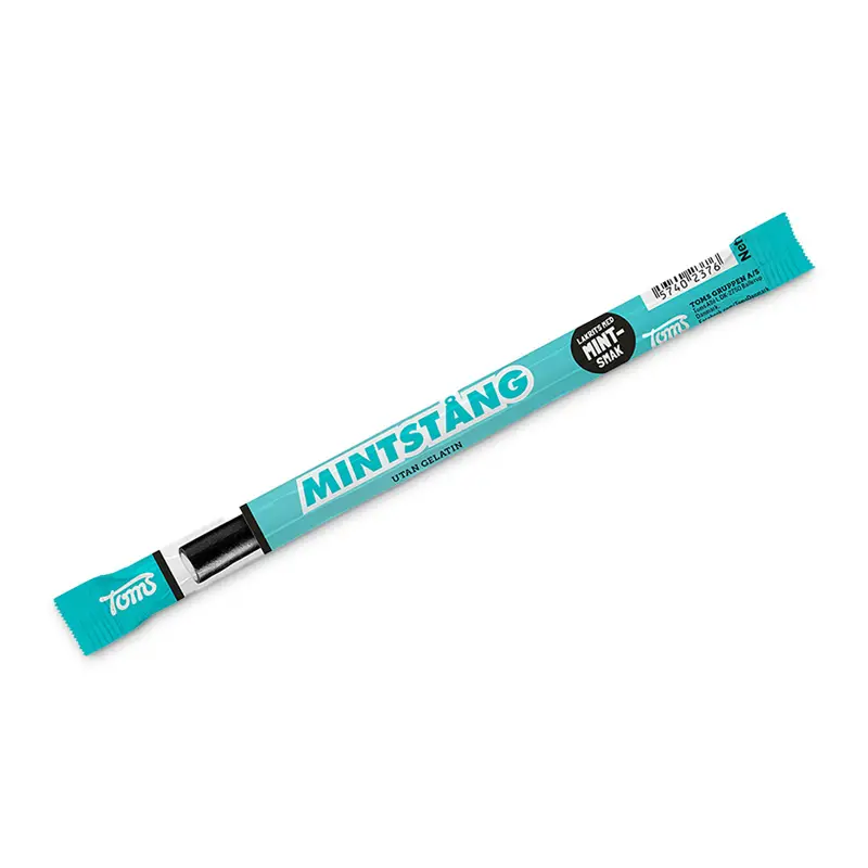 Pingvinstång Mint 55 x 27 g från Toms | #738807 | Godis