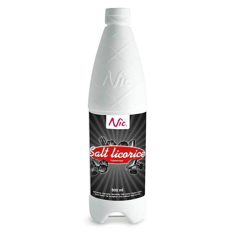 Topping Salt lakrits 90 cl från Nic | #75-829 | Glassås & Strössel