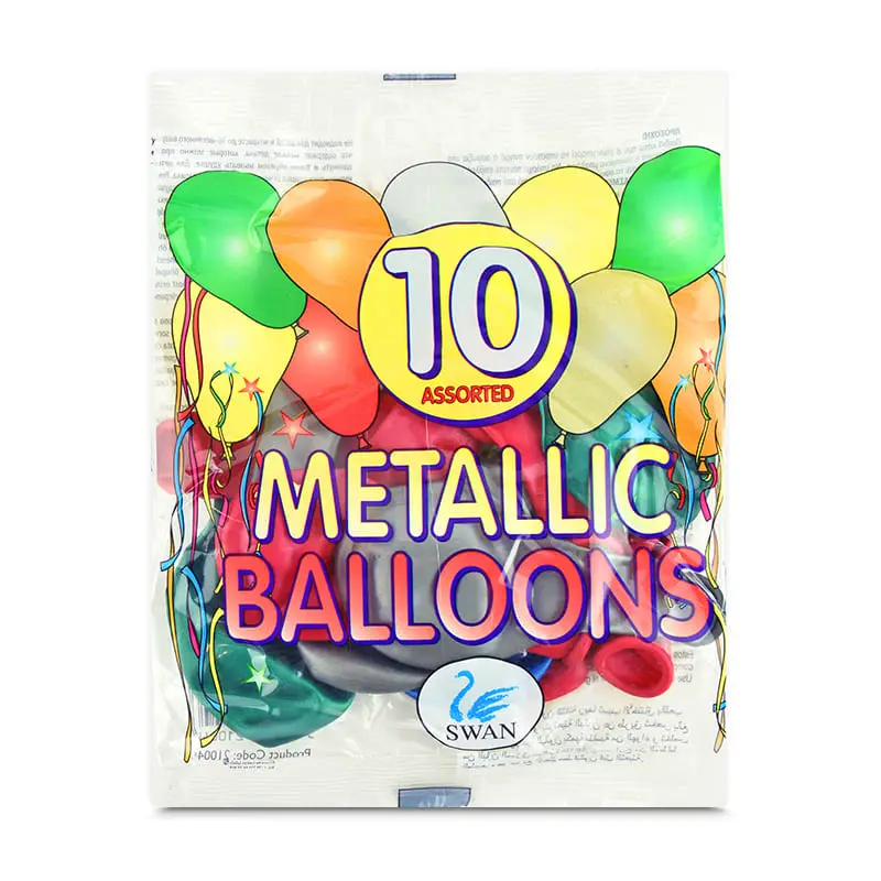 Ballonger Metallic 10-pack 24 st från Robetoy | #80722 | Fest & Kalas