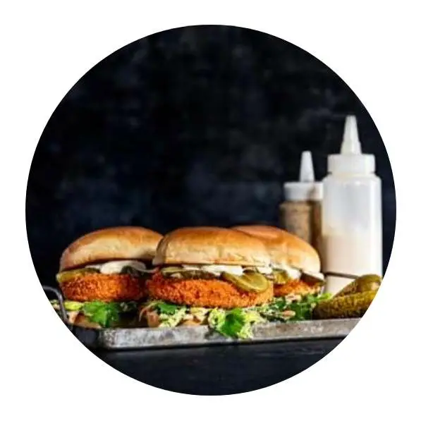 Crispy Burger Ärta 33 x 105 g från Go green | #142432 | Hamburgare