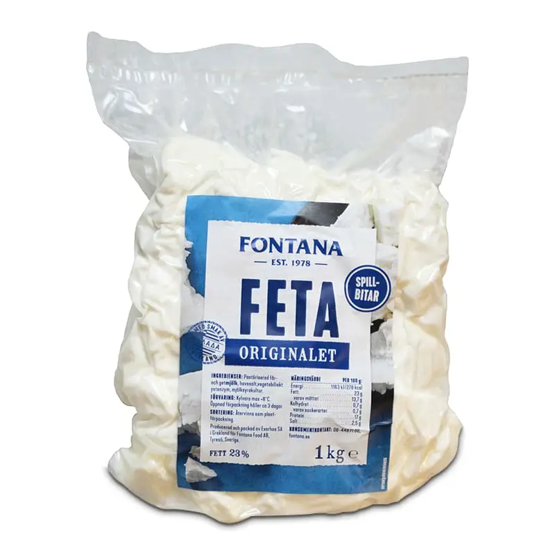 Fetaost Spillbit 4 x 1 kg från Fontana | #97658 | Ost