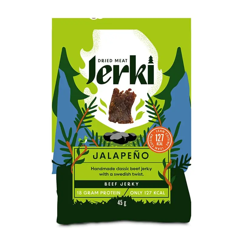 Beef Jerky Jalapeno 12 x 45 g från Jerki | #19023128 | Ölkorv