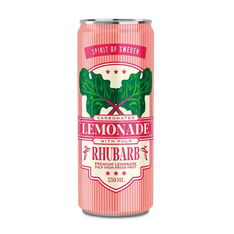 Lemonad Rabarber 24 x 33 cl från Spirit of Sweden | #4412 | Lemonad