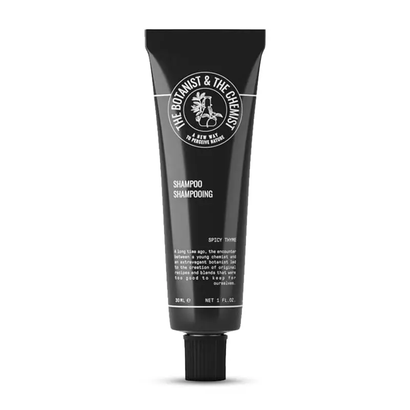 Shampo Spicy Thyme 96 x 30 ml från THE BOTANIST & THE CHEMIST | #BCST09211P1EUR | Bad- & Duschprodukter