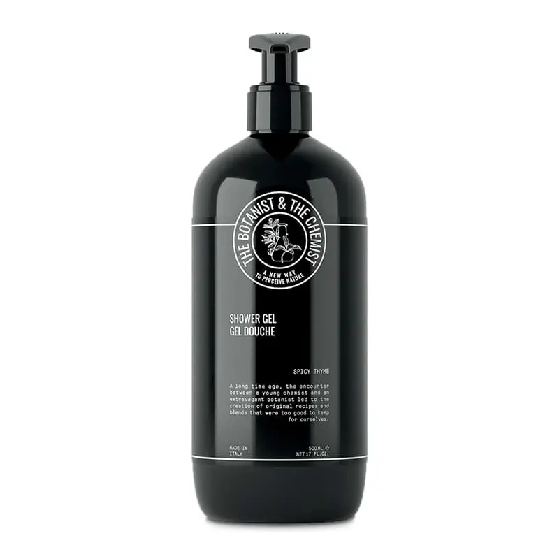 Duschtvål Spicy Thyme Omega 12 x 500 ml från THE BOTANIST & THE CHEMIST | #BCST17621P1EUR | Bad- & Duschprodukter