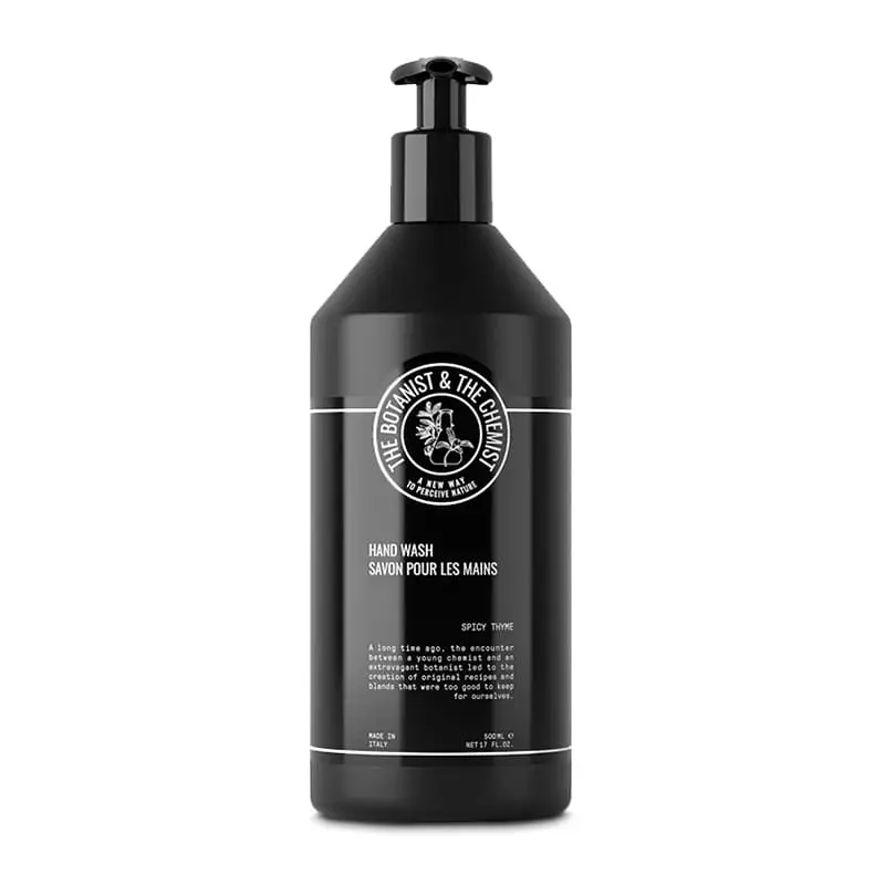Handtvål Spicy Thyme, Invisible Bottle 12 x 500 ml från THE BOTANIST & THE CHEMIST | #BCST18601P1EUR | Handtvålar