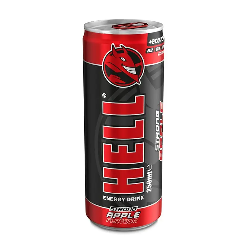 Apple Strong 24 x 250 ml från HELL | #616122 | Energidrycker