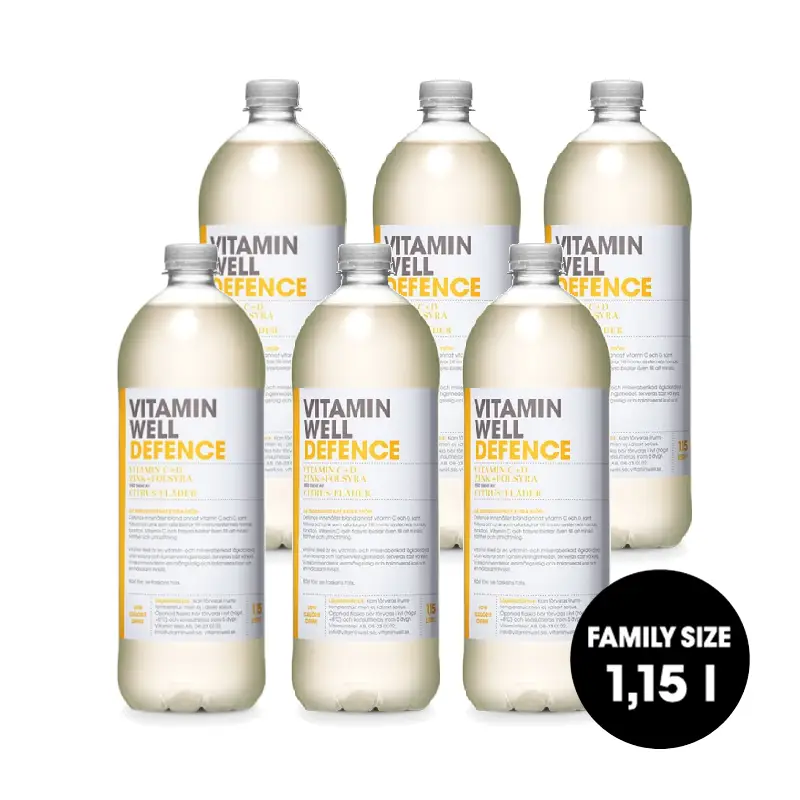 Defence Storpack 1.15l 6 x 1.15 l från Vitamin Well | #1006 | Funktionsdryck