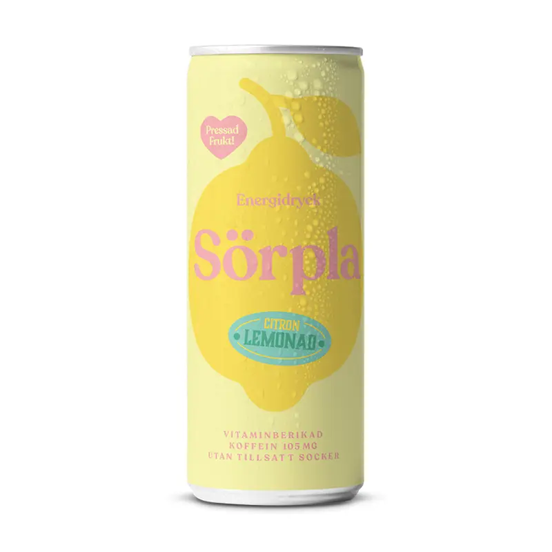 Citron Lemonad 24 x 33 cl från Sörpla | #17444 | Energidrycker