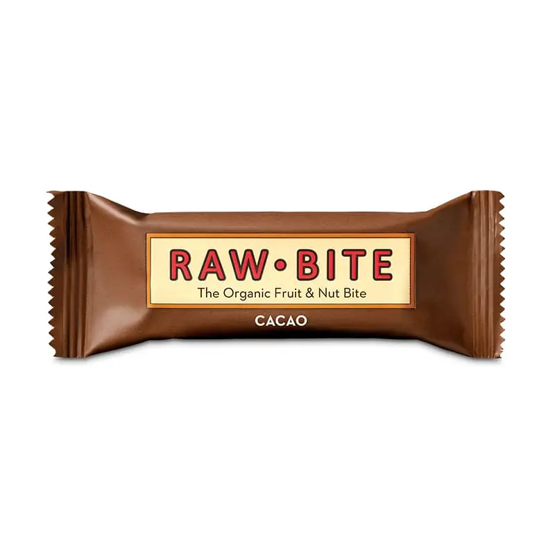Frukt- & Nötbar Kakao 12 x 50 g från Rawbite | #310102 | Bars