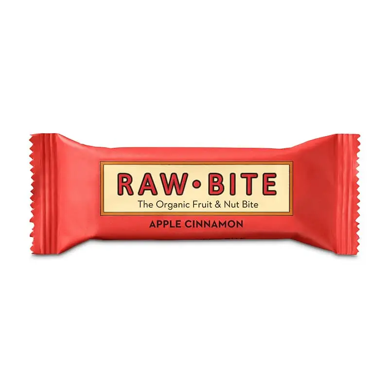 Frukt- & Nötbar Äpple & Kanel 12 x 50 g från Rawbite | #310106 | Bars