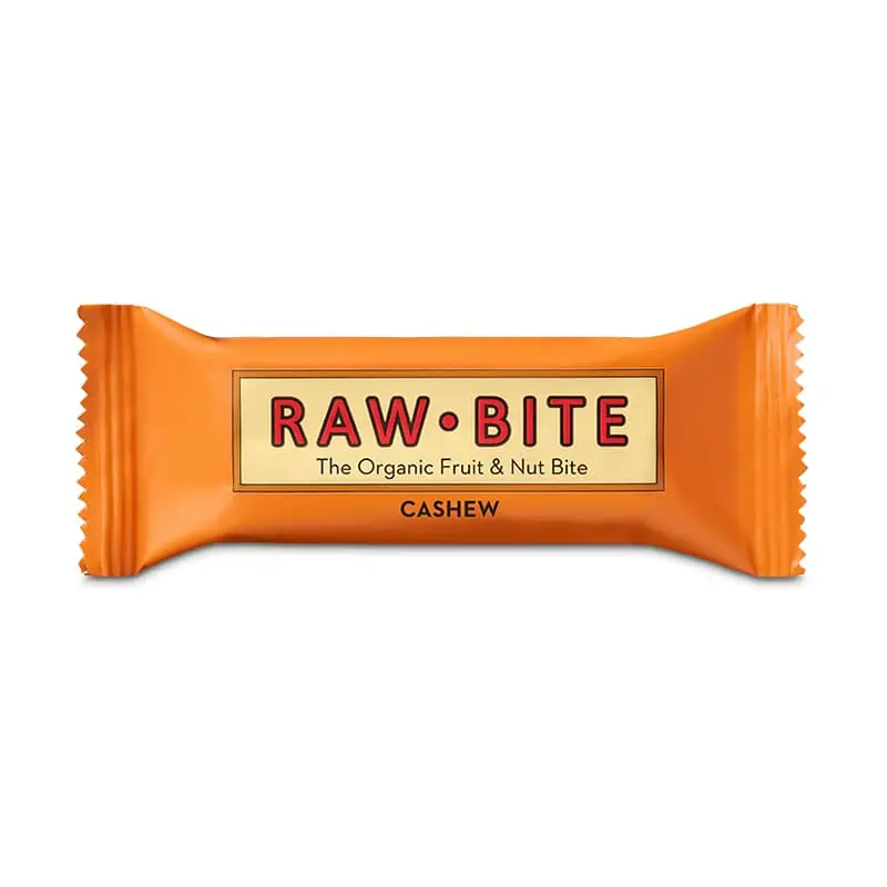 Frukt- & Nötbar Cashew 12 x 50 g från Rawbite | #310101 | Bars