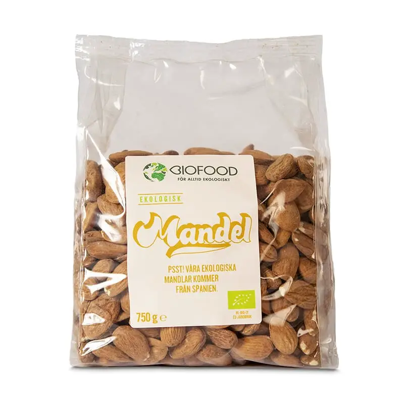 Mandlar 750 g från Biofood | #3204 | Nötter