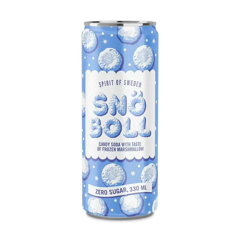 Snöboll Sockerfri 24 x 33 cl från Spirit of Sweden | #4457 | Läsk & Soda