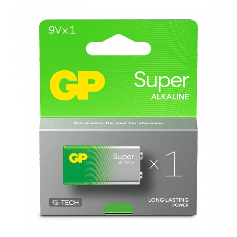 9V-Batterier 1-pack 10 x 1 st från GP Batteries | #151426 | Batterier