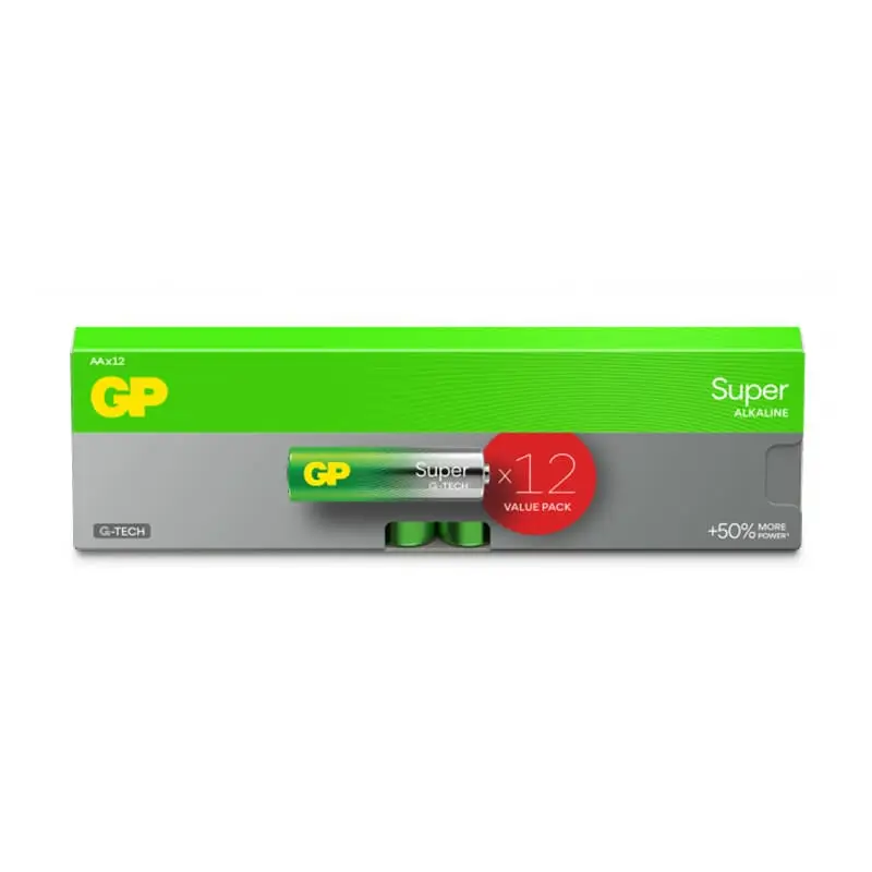 AA-Batterier 12-pack 12 x 12 st från GP Batteries | #151431 | Batterier
