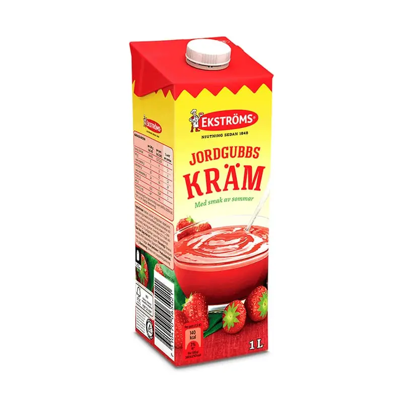 Jordgubbskräm 8 x 1 l från Ekströms | #454006508 | Färdiglagade måltider
