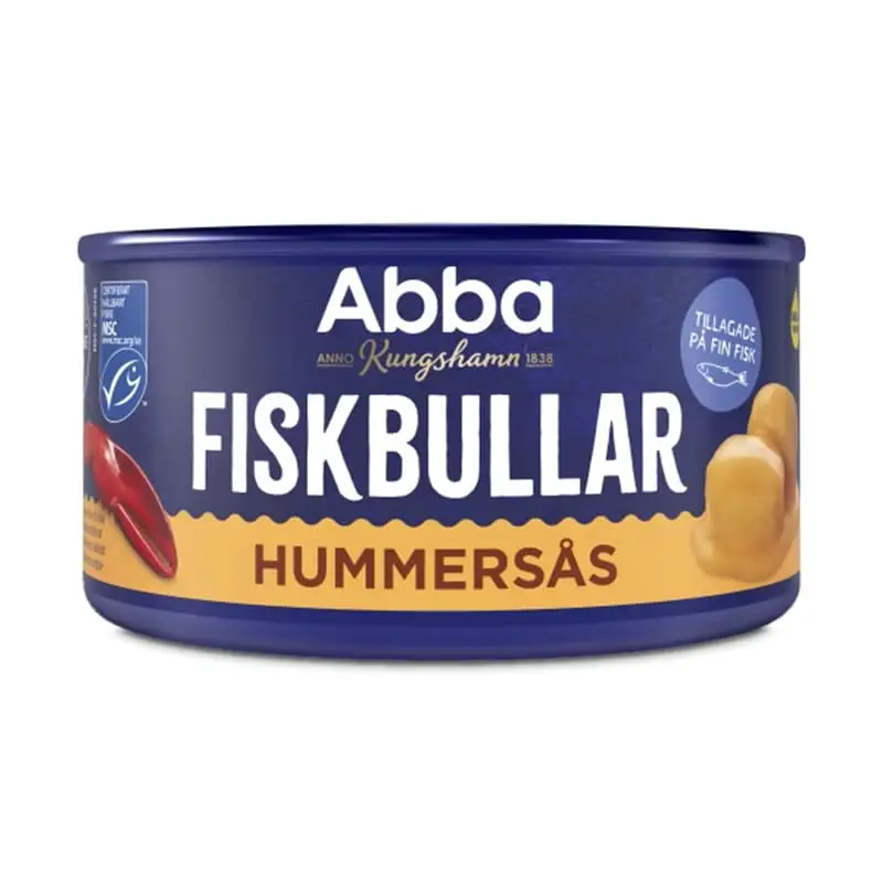 Fiskbullar Hummersås 12 x 375 g från Abba | #453004111 | Fiskkonserver