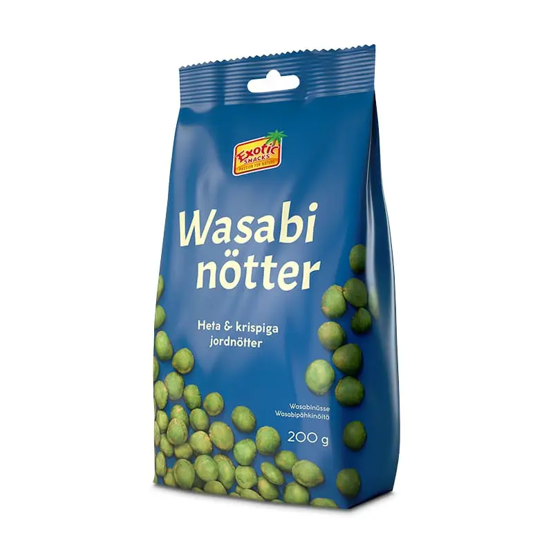 Wasabinötter 24 x 200 g från Exotic Snacks | #912 | Nötter