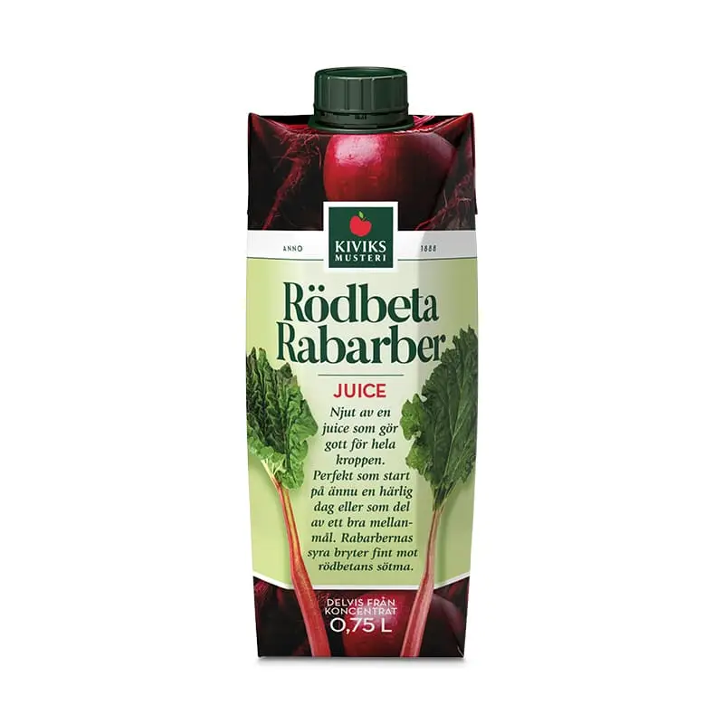 Rödbeta- & Rabarberjuice 10 x 75 cl från Kiviks Musteri | #71860 | Juice