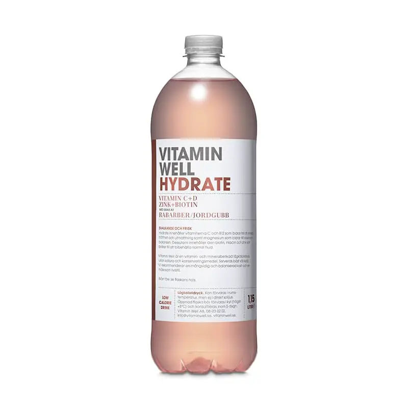 Hydrate Storpack 6 x 1.15 l från Vitamin Well | #1096 | Funktionsdryck