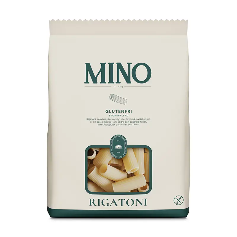 Glutenfri Rigatoni 12 x 400 g från Mino | #1007482 | Pasta & Nudlar