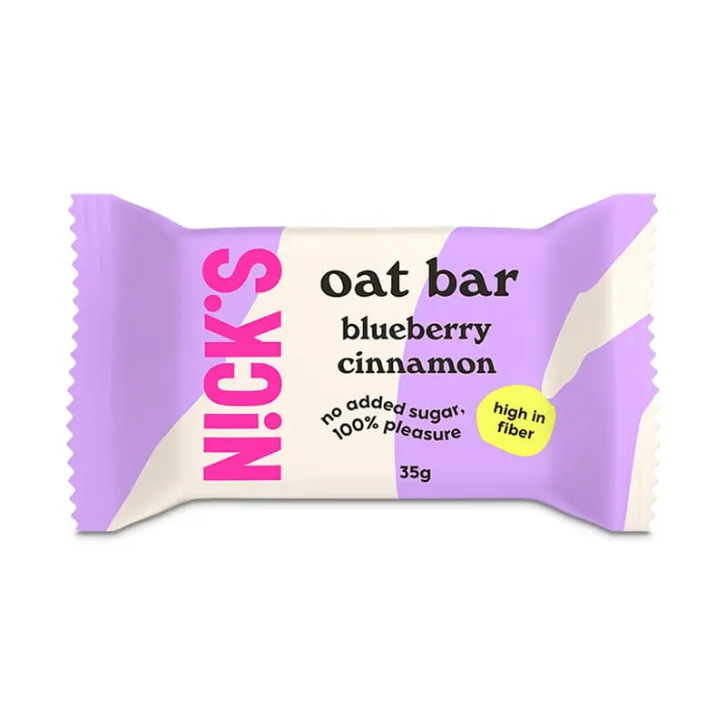 Oat Bar Blueberry Cinnamon 12 x 35 g från Nicks | #OBB | Bars