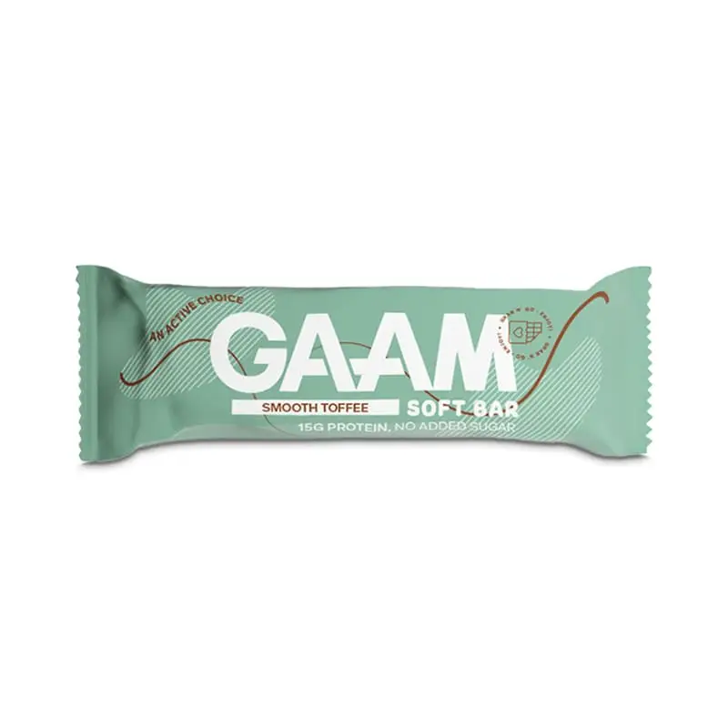 Soft Bar Smooth Toffee 12 x 45 g från GAAM | #PB-240924-1 | Bars