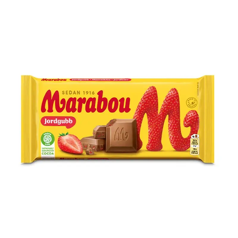 Marabou Jordgubb 17 x 185 g från Marabou | #4313229 | Choklad