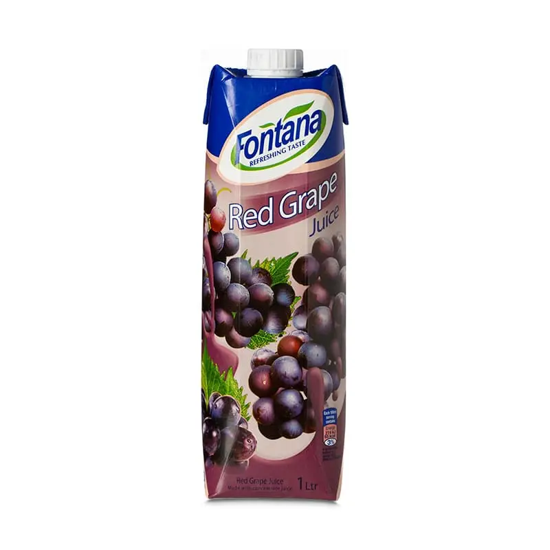 Röd Druva Juice 12 x 1 l från Fontana | #17515 | Juice