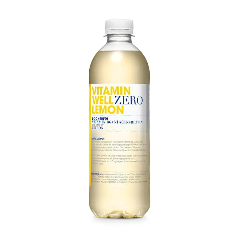 Zero Lemon 12 x 50 cl från Vitamin Well | #1310 | Funktionsdryck
