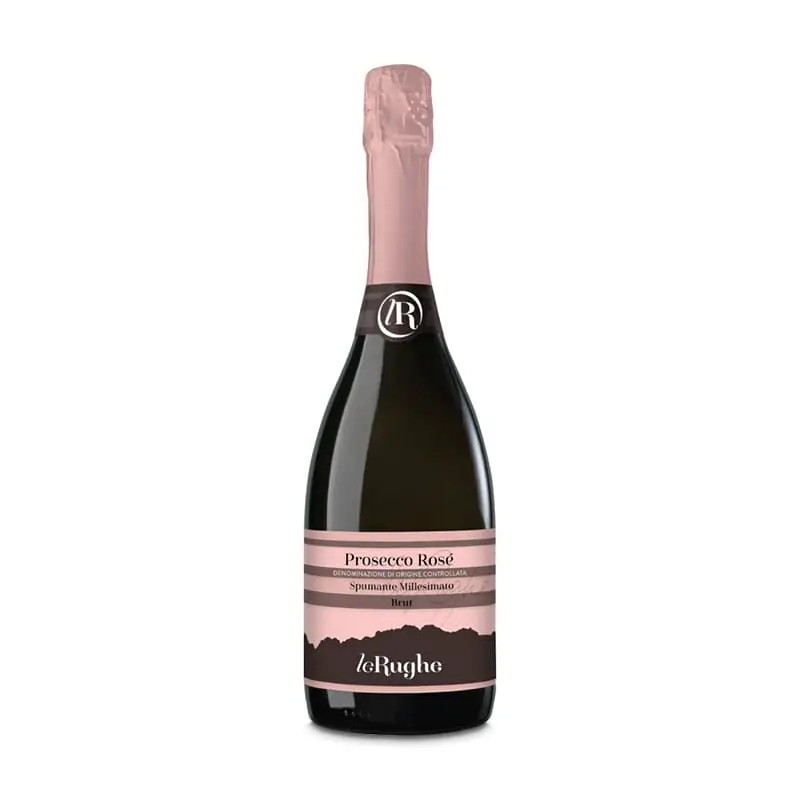 Prosecco DOC Rosè Brut Millesimato 6 x 750 ml från Le Rughe | #V095 | Vin