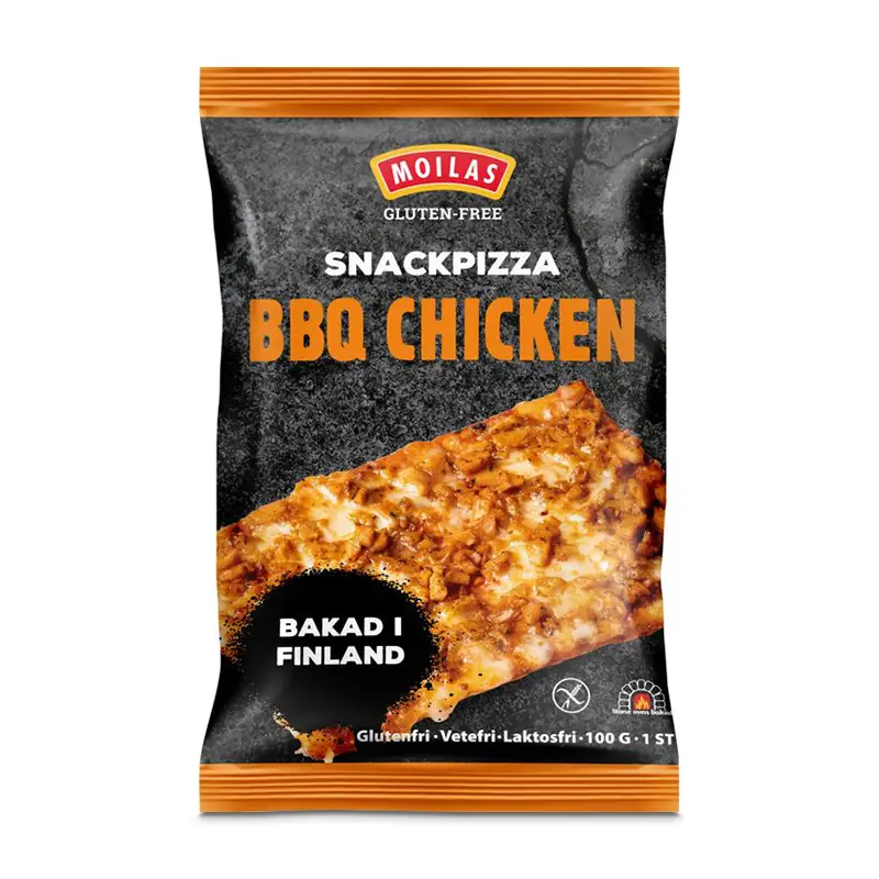 Glutenfri Snackpizza BBQ 12 x 100 g från Moilas | #374086 | Pizza