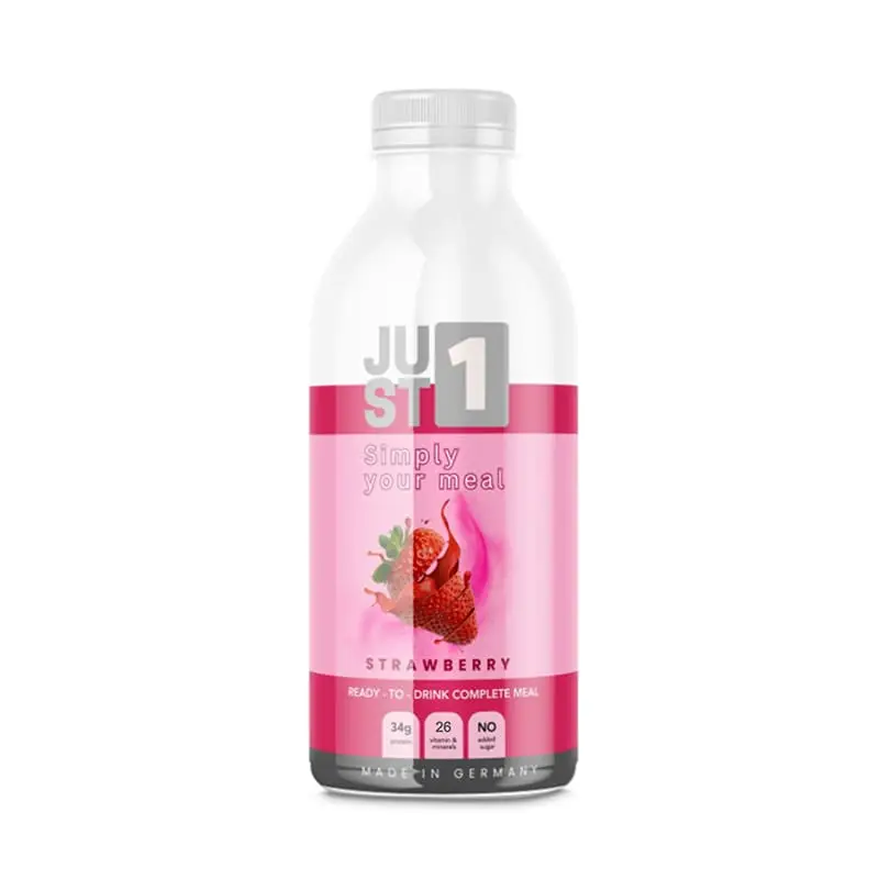 Just 1 Jordgubb 6 x 50 cl från Just 1 Meal | #1113 | Proteinshakes