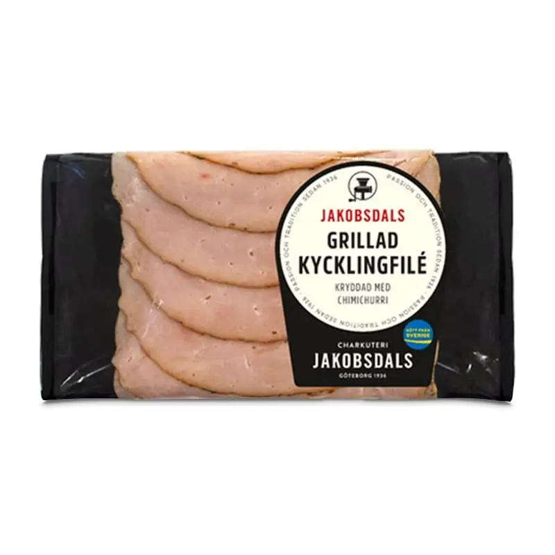 Grillad Kycklingfilé 12 x 80 g från Jakobsdals | #7892 | Kyckling