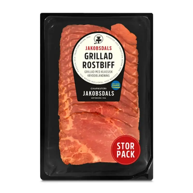Grillad Rostbiff 8 x 170 g från Jakobsdals | #7732 | Rostbiff