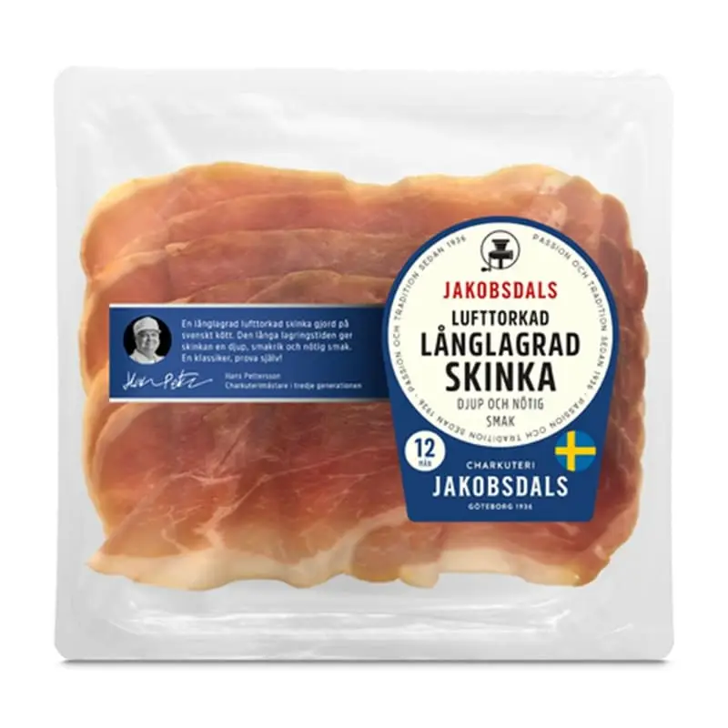 Långlagrad Skinka 8 x 65 g från Jakobsdals | #292 | Skinka