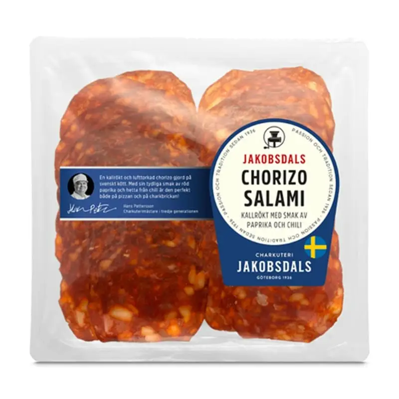 Chorizo Salami 8 x 80 g från Jakobsdals | #252 | Salami