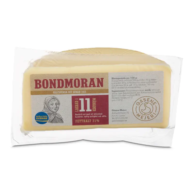 Bondmoran 31% 10 x 500 g från Gäsene Mejeri | #31655 | Ost