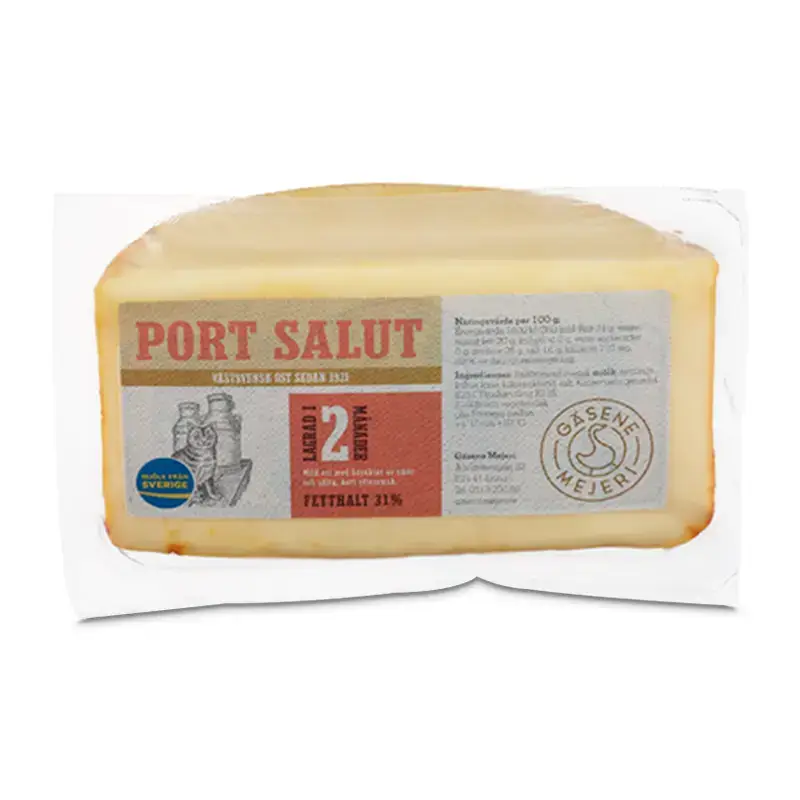 Port Salut 31% 10 x 500 g från Gäsene Mejeri | #31664 | Ost