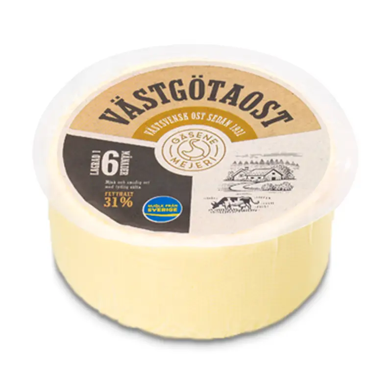 Västgötaost 31% 10 x 1 kg från Gäsene Mejeri | #31220 | Ost