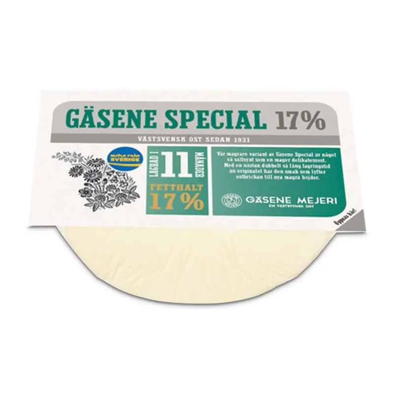 Gäsene Special 17% 10 x 500 g från Gäsene Mejeri | #17658 | Ost