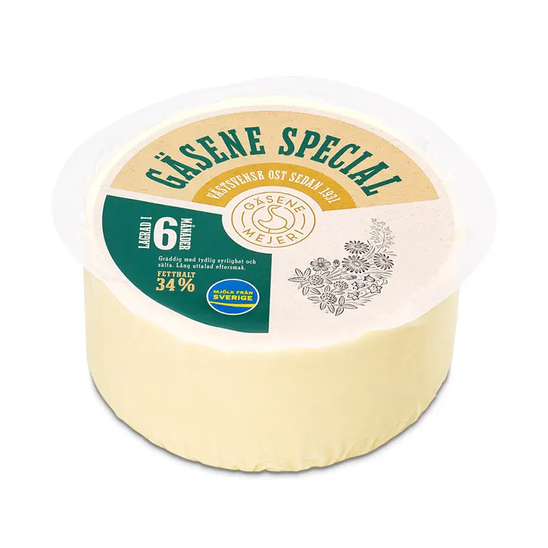 Gäsene Special 34% 10 x 1 kg från Gäsene Mejeri | #34229 | Ost
