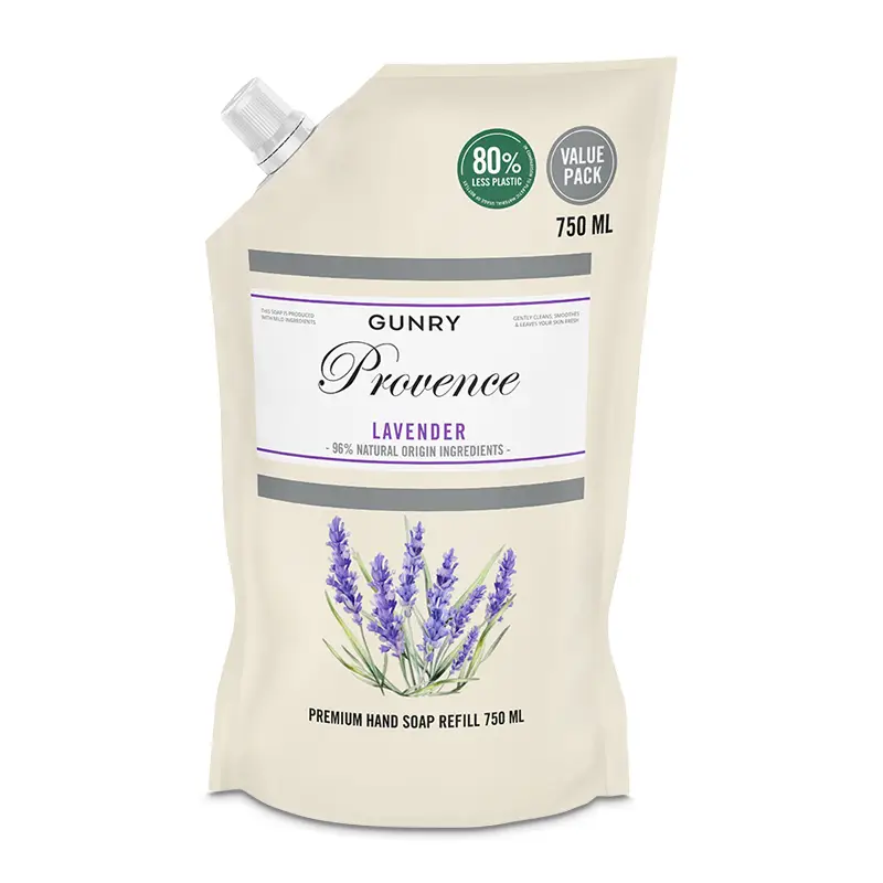 Flytande Tvål Premium Refill Lavender 6 x 750 ml från Gunry | #131003 | Handtvålar