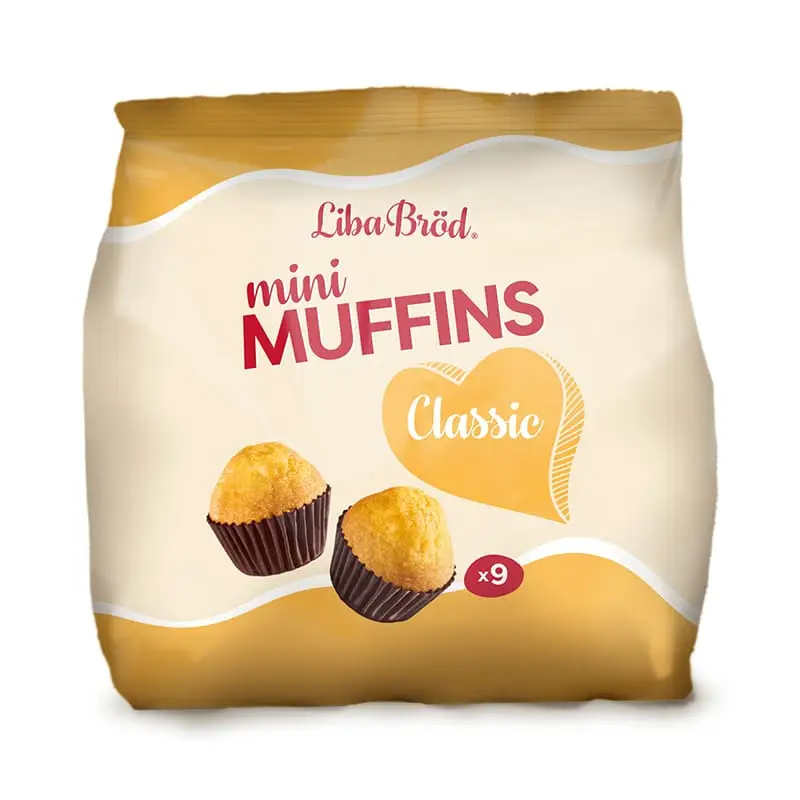 Mini Muffins Classic 12 x 128 g från Liba Bröd | #4122 | Muffins