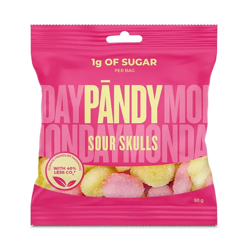 Candy Sour Skulls 14 x 50 g från Pändy | #8221 | Godis
